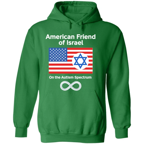 American Friend Of Israel On The Autism Spectrum Hoodie - Image 2