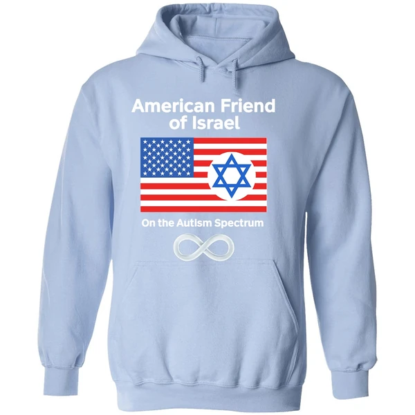 American Friend Of Israel On The Autism Spectrum Hoodie - Image 4