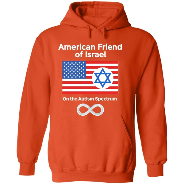 American Friend Of Israel On The Autism Spectrum Hoodie - Image 6