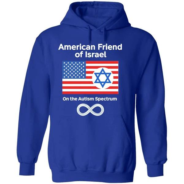American Friend Of Israel On The Autism Spectrum Hoodie - Image 7