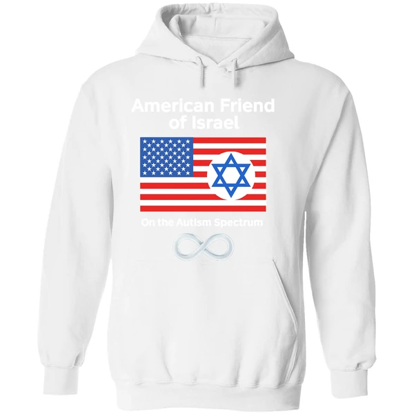 American Friend Of Israel On The Autism Spectrum Hoodie - Image 8