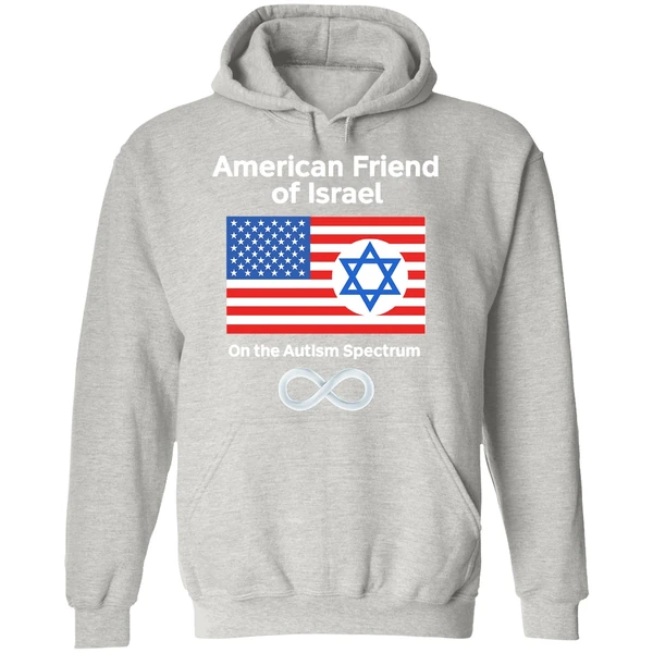 American Friend Of Israel On The Autism Spectrum Hoodie - Image 9