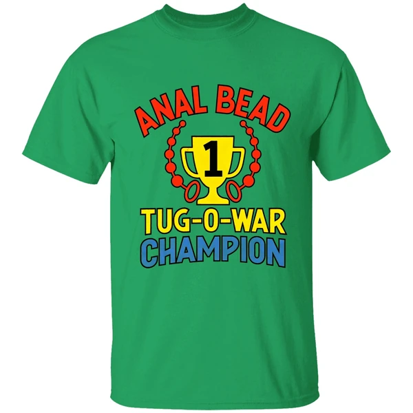 Anal Bead Tug Of War Champion Dark Meme Shirt - Image 2
