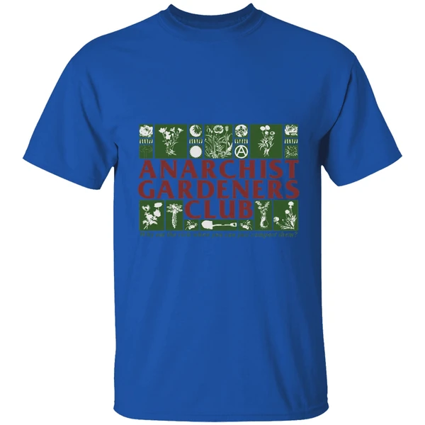 anarchist gardeners club 2025 shirt royalblue