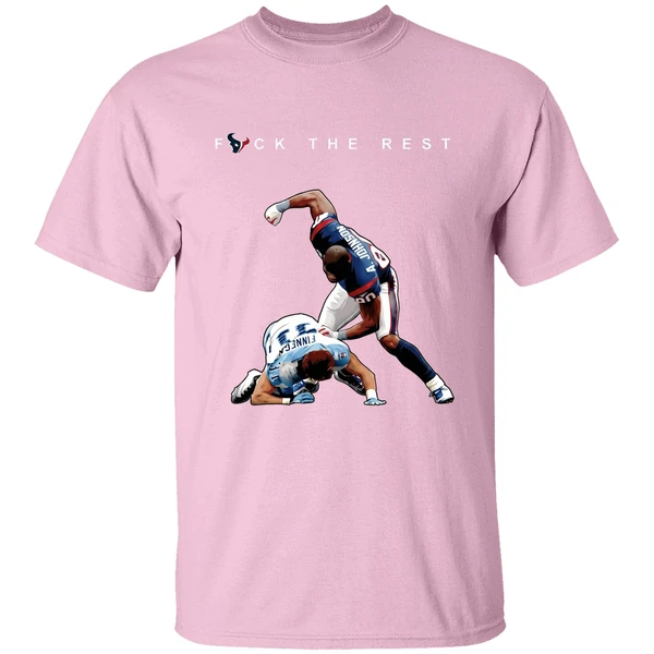 andre johnson and cortland finnegan fuck the rest shirt lightpink