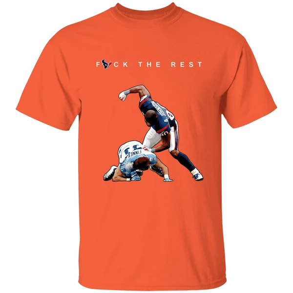 andre johnson and cortland finnegan fuck the rest shirt orange