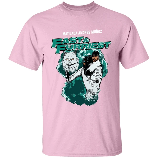andres munoz matilda fast and furriest shirt lightpink