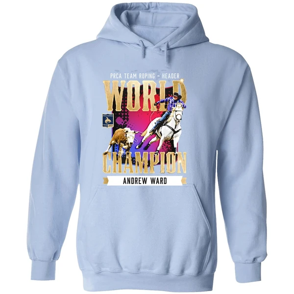 Andrew Ward Nfr 2025 Team Roping Header Champion Hoodie - Image 4