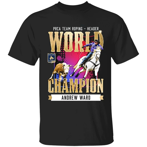 Andrew Ward Nfr 2025 Team Roping Header Champion Shirt