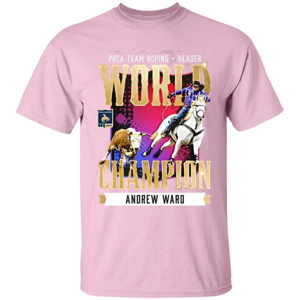 Andrew Ward Nfr 2025 Team Roping Header Champion Shirt - Image 3