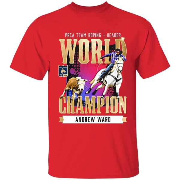 Andrew Ward Nfr 2025 Team Roping Header Champion Shirt - Image 7