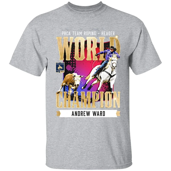 Andrew Ward Nfr 2025 Team Roping Header Champion Shirt - Image 9