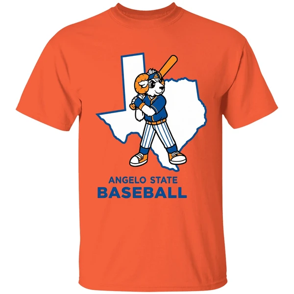 angelo state baseball 2026 shirt orange