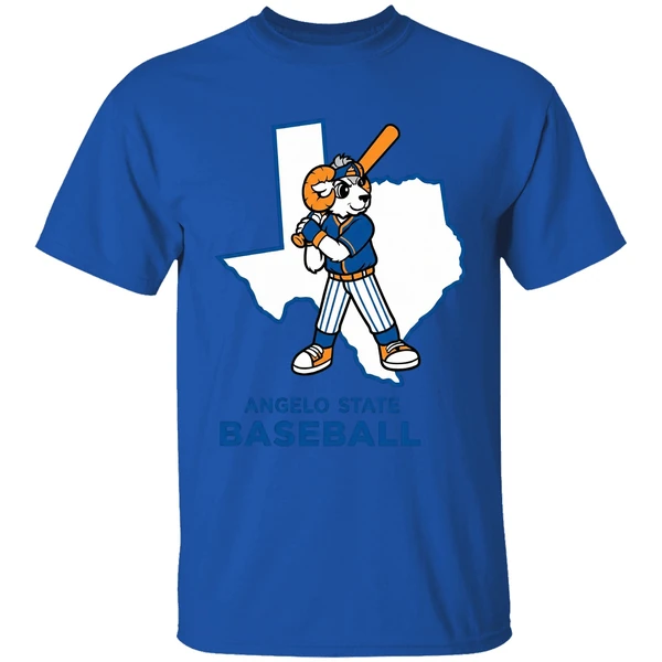angelo state baseball 2026 shirt royalblue