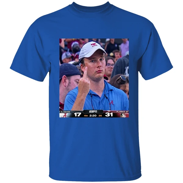Angry Alabama Fan Middle Finger Alabama 17 31 Fsu Shirt - Image 8