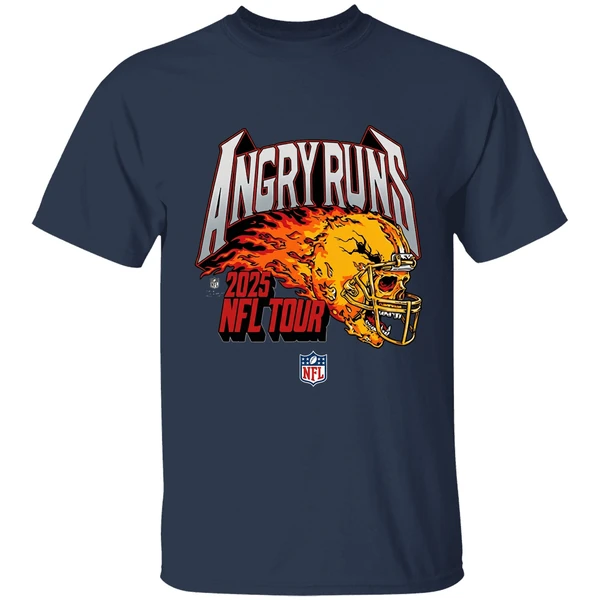 angry runs come and get it nfl 2025 tour shirt navy