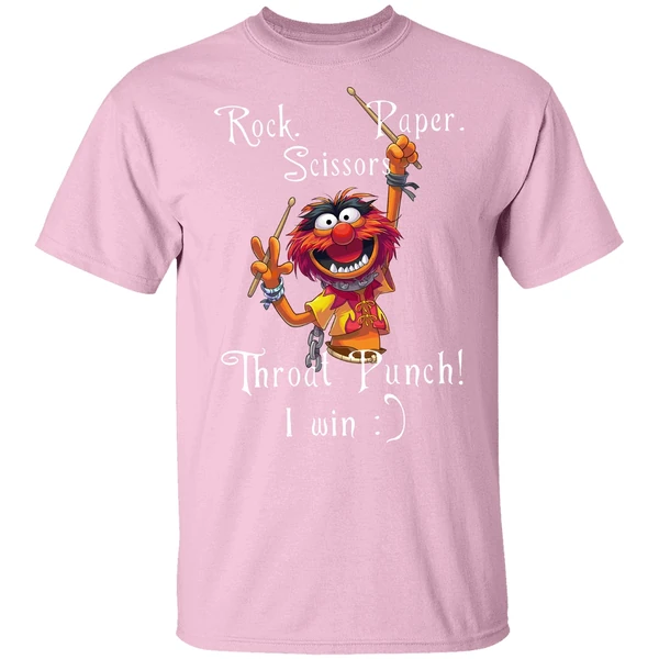 Animal Muppets Rock Paper Scissors Throat Punch I Win Shirt Animal Muppets Rock Paper Scissors Throat Punch I Win Shirt