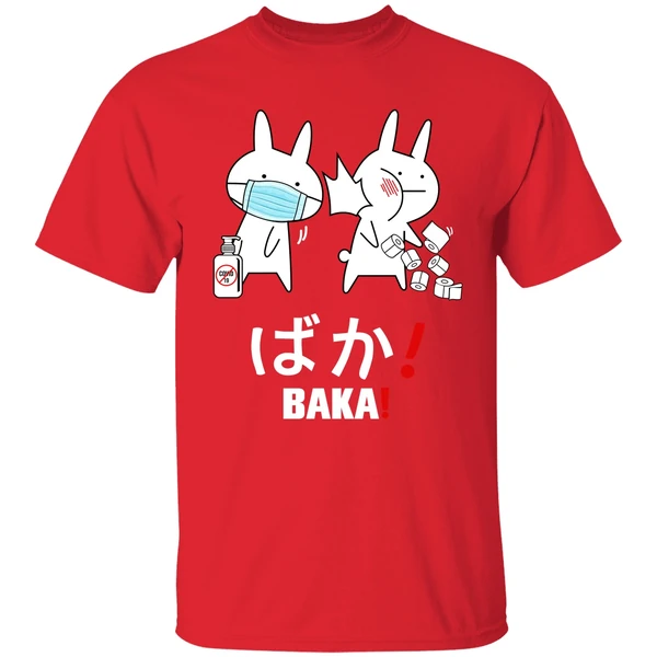 Anime Baka Rabbit Slap Japanese Funny Quarantine Shirt - Image 6