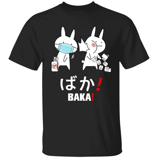 Anime Baka Rabbit Slap Japanese Funny Quarantine Shirt - Image 9