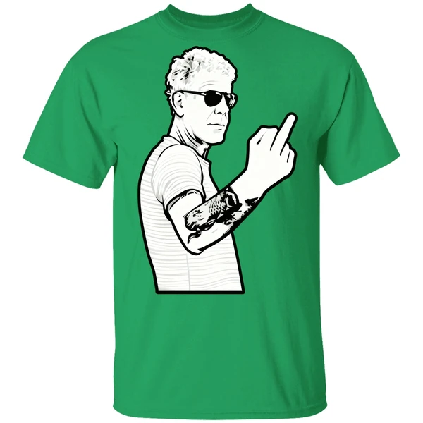 Anthony Bourdain Middle Finger Fuck You Shirt