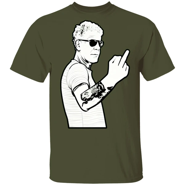 Anthony Bourdain Middle Finger Fuck You Shirt - Image 3