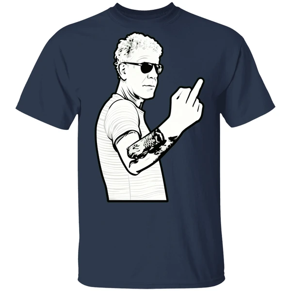 Anthony Bourdain Middle Finger Fuck You Shirt - Image 4