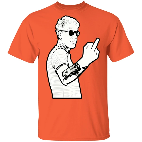 Anthony Bourdain Middle Finger Fuck You Shirt - Image 5