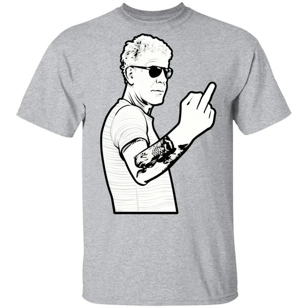 Anthony Bourdain Middle Finger Fuck You Shirt - Image 8