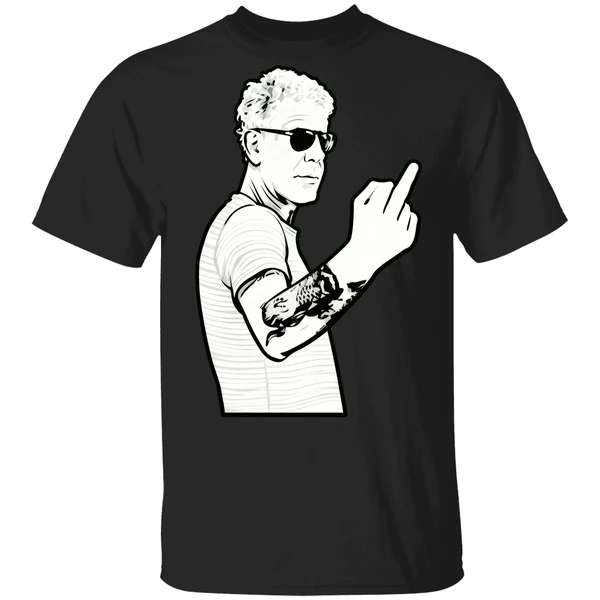 Anthony Bourdain Middle Finger Fuck You Shirt - Image 9
