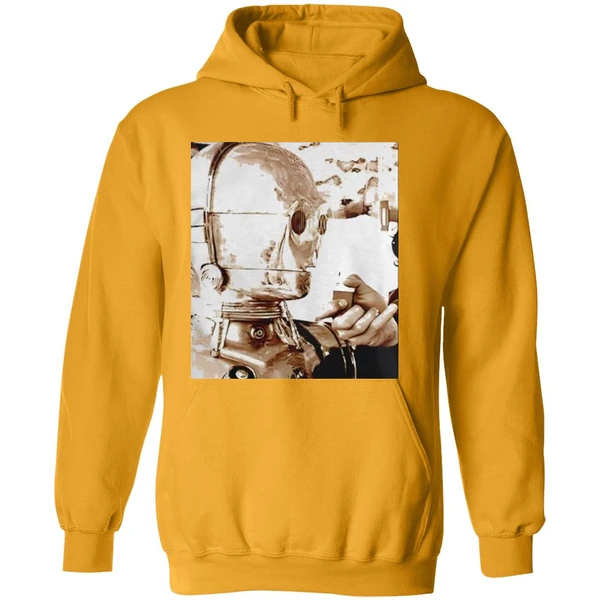 Anthony Daniels Star Wars C 3po Smoking Hoodie