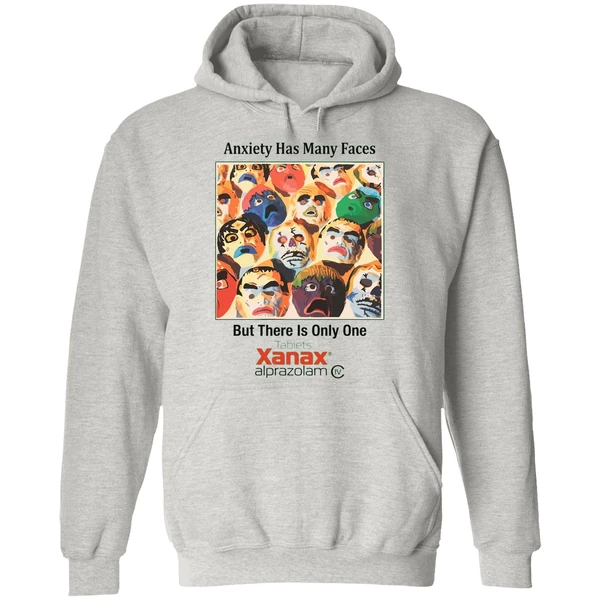 Anxiety Has Many Faces Hoodie - Image 9