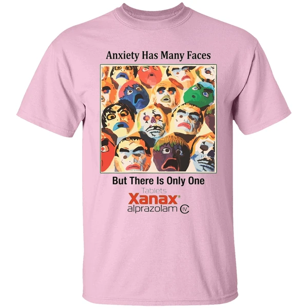 Anxiety Has Many Faces Shirt - Image 2
