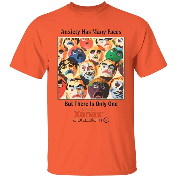 Anxiety Has Many Faces Shirt - Image 3