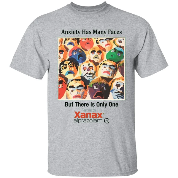 anxiety has many faces shirt sportgrey