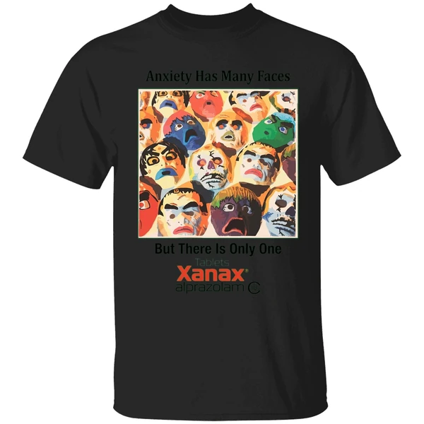 Anxiety Has Many Faces Shirt - Image 7