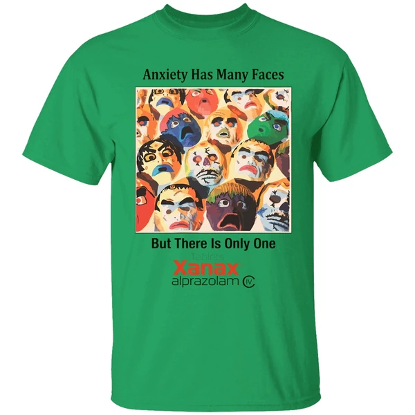 Anxiety Has Many Faces Shirt - Image 8
