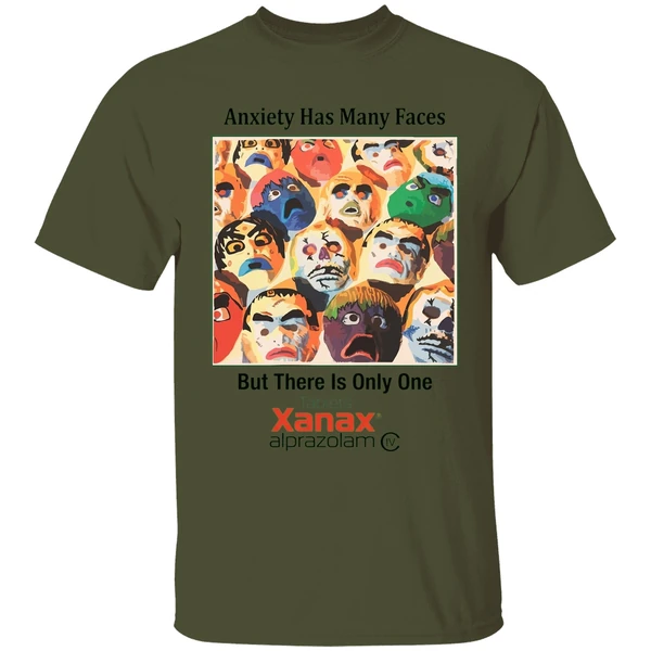 Anxiety Has Many Faces Shirt - Image 9