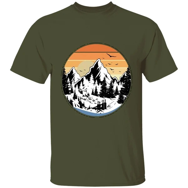 apetor merch sunset shirt militarygreen