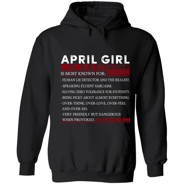 April Girl Facts Hoodie - Image 8