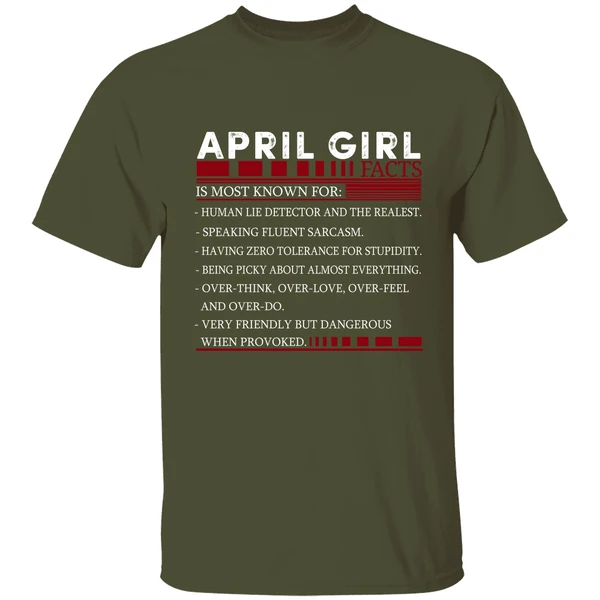 April Girl Facts Shirt - Image 3