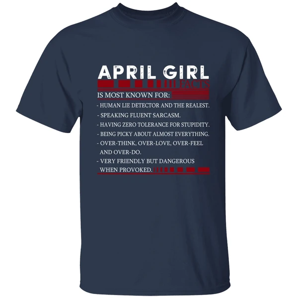 April Girl Facts Shirt - Image 4