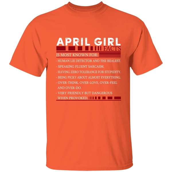 April Girl Facts Shirt - Image 5