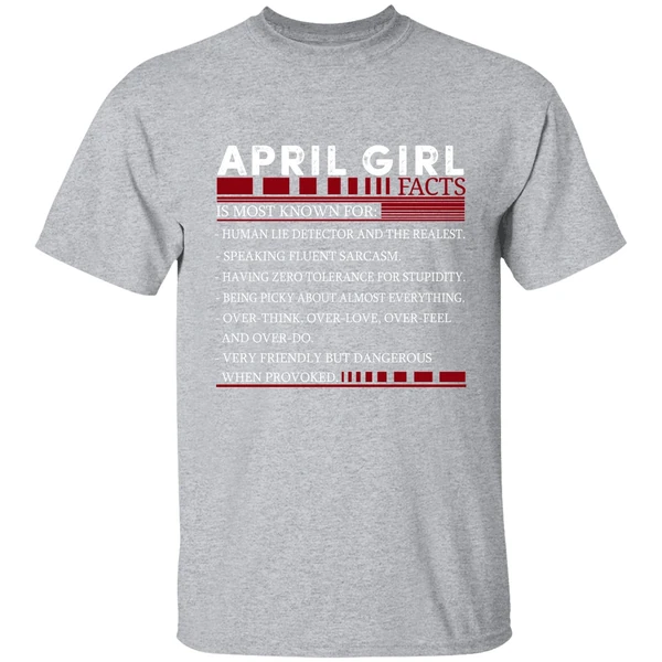 April Girl Facts Shirt - Image 8