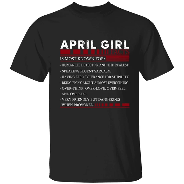 April Girl Facts Shirt - Image 9