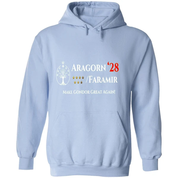 Aragorn Faramir President 2028 Make Gondor Great Again Hoodie - Image 4