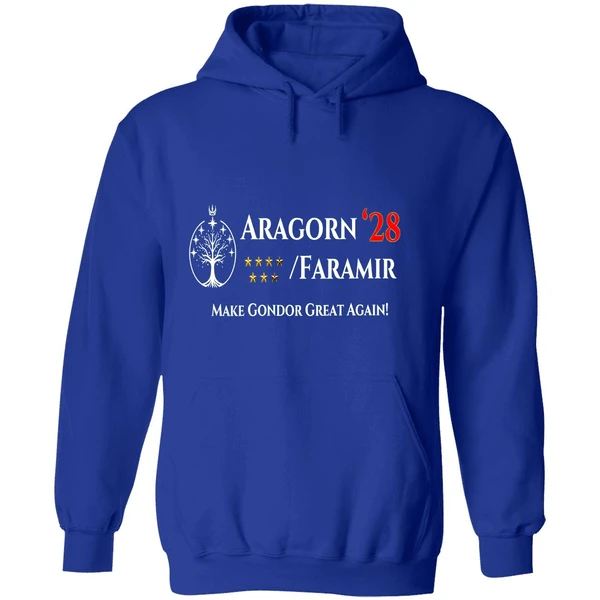Aragorn Faramir President 2028 Make Gondor Great Again Hoodie - Image 7