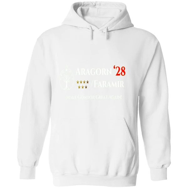 Aragorn Faramir President 2028 Make Gondor Great Again Hoodie - Image 8