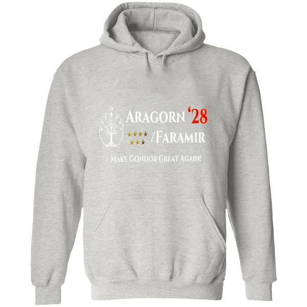 Aragorn Faramir President 2028 Make Gondor Great Again Hoodie - Image 9