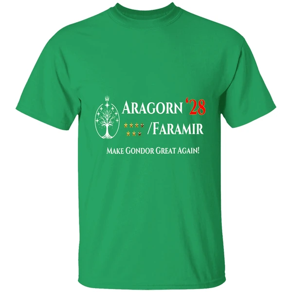 Aragorn Faramir President 2028 Make Gondor Great Again Shirt - Image 2