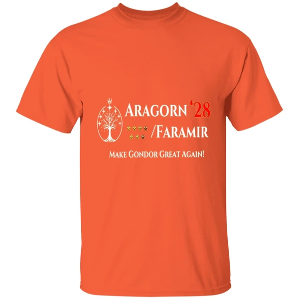aragorn-faramir-president-2028-make-gondor-great-again-shirt-orange